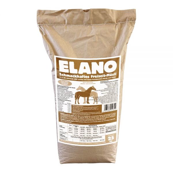 Elano Freizeit-Müsli E Eiweißarm ohne Hafer 25kg