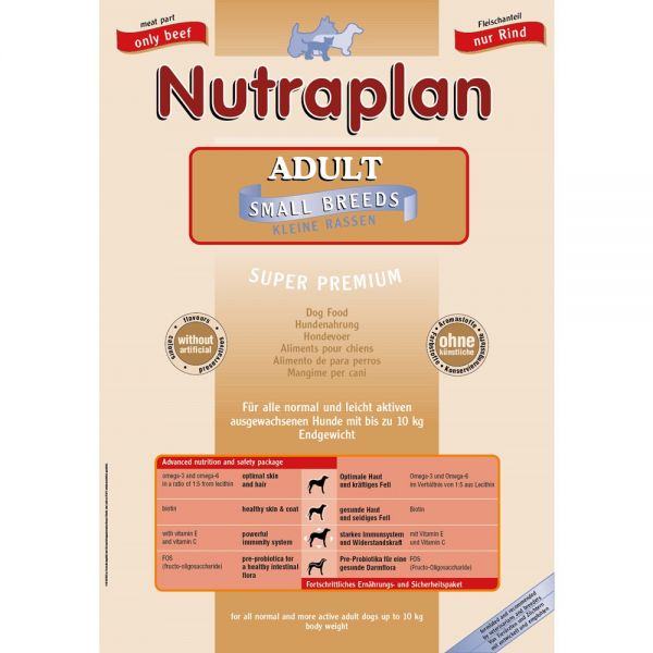 Nutraplan Adult Small Breeds Beef 