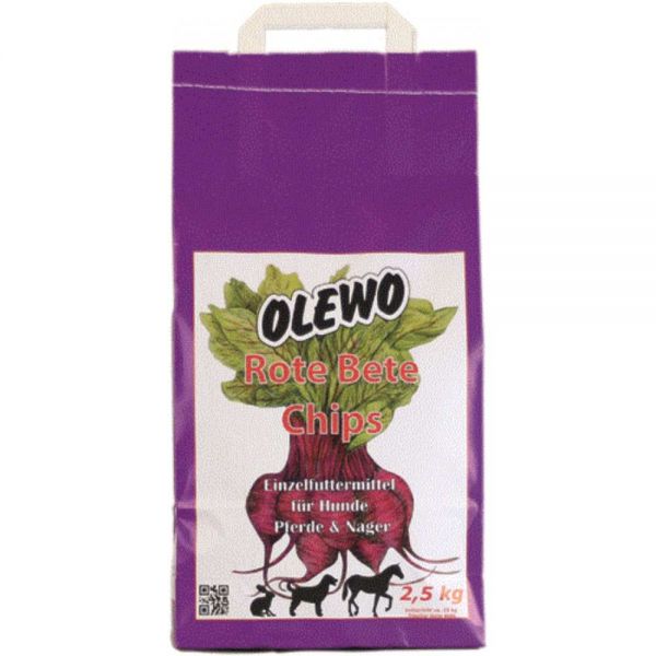 Olewo Rote-Beete-Chips für Pferde und Hund 2,5kg