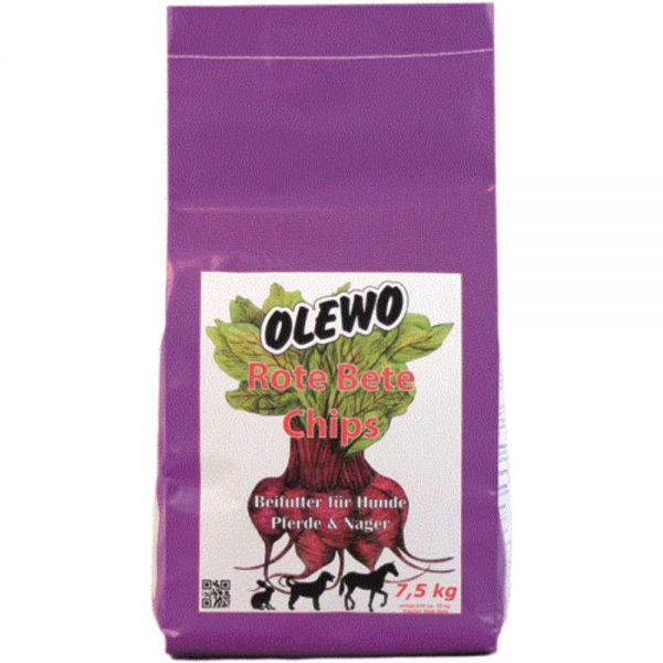 Olewo Rote-Beete-Chips für Pferde und Hund 7,5kg