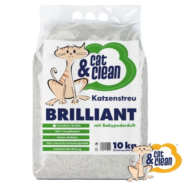 Sparpaket 3x Cat & Clean Brilliant Natur ohne Duft  10kg