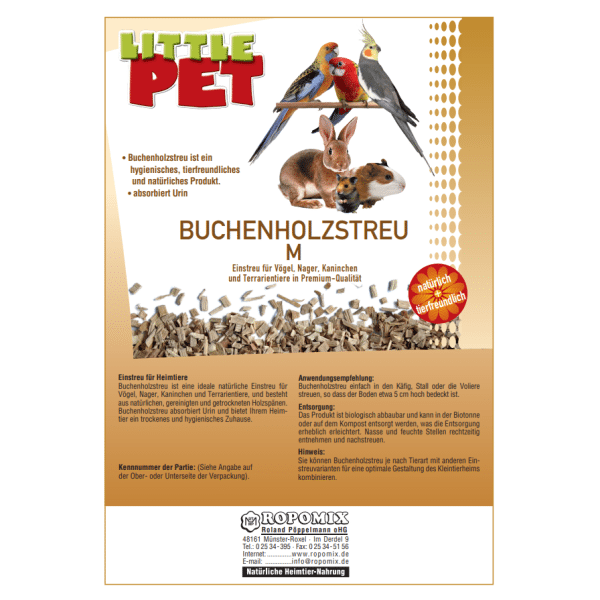 Little Pet Buchenholzstreu M (Medium)