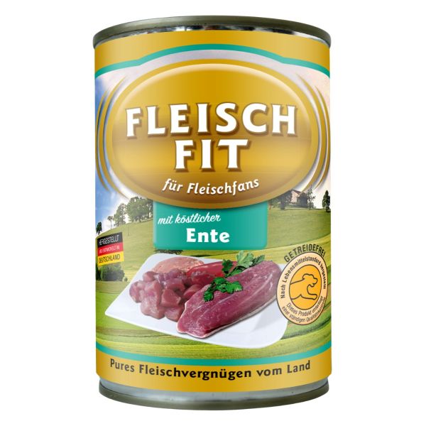 FleischFit Hund mit Ente