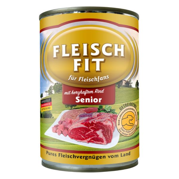 FleischFit Hund Senior mit Rind