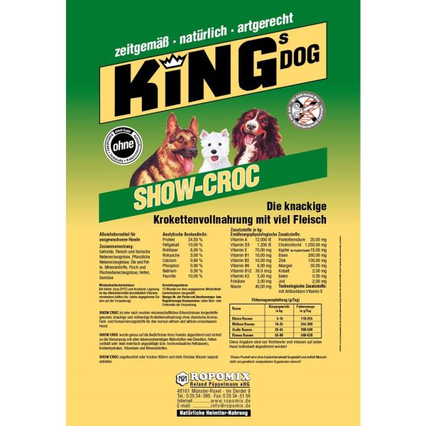 KiNGs DOG Show-Croc 15kg
