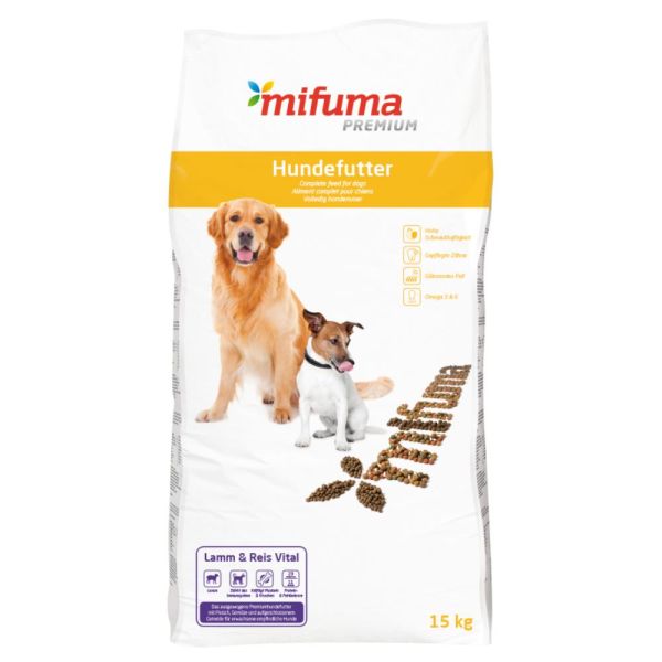 mifuma Hund Trockenfutter Prem. Lamm & Reis Vital 15kg