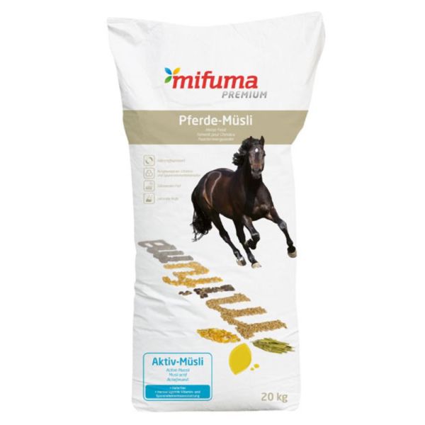 mifuma Premium-Pferdefutter Aktiv-Müsli 20kg
