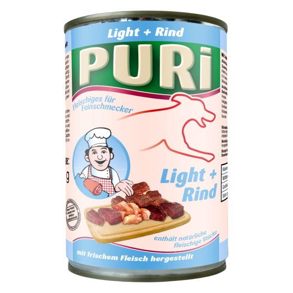 Puri Fleisch für Feinschmecker Light + Rind