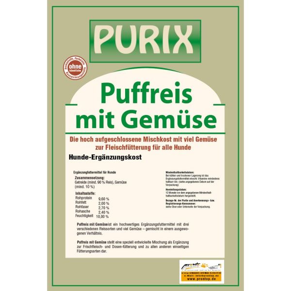 Purix Puffreis mit Gemüse 5kg