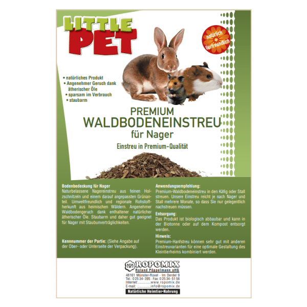 Little Pet Premium Waldbodeneinstreu für Nager